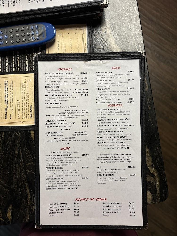 Leon's Steakhouse Saloon Menu image 2